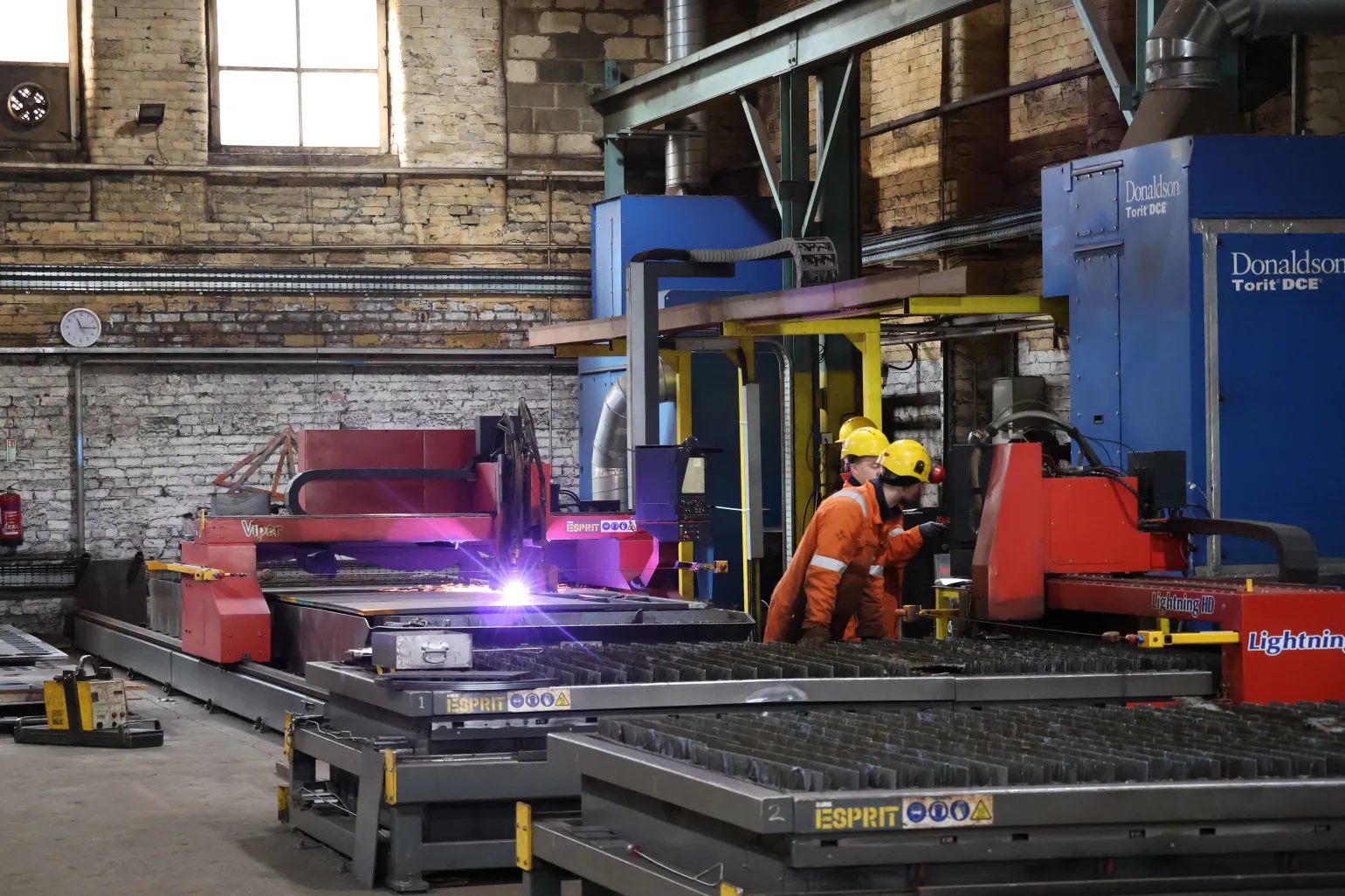 The Espirit Viper and Espirit Lightning plasma profile cutters are at the heart of our plasma profiling operations. These top-performing machines use innovative technology to deliver accurate and consistent cuts quickly across a wide range of steel sections. Their ability to maintain the highest level of quality while handling large volumes makes them an excellent choice for industrial applications.
